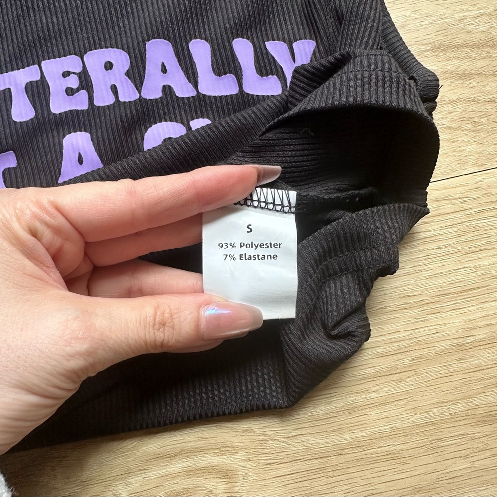 I’m Literally Just a Girl Crop Tank - Picture 2 of 3